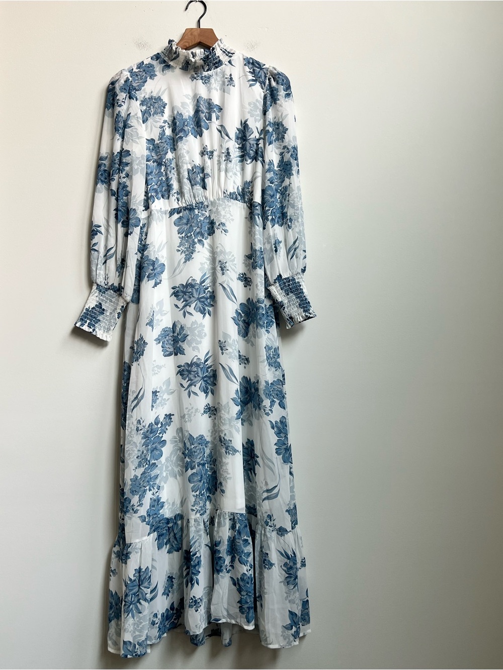Baltic Born Maxi Dress Blue Floral Luciana Boho Romantic Ethereal Event Whimsy - Picture 7 of 16